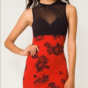 Motel The Rachel Dress in roses size small